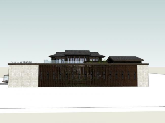 Sketchup别墅模型|别墅,现代中式风格 Sketchup别墅模型|别墅,现代中式风格