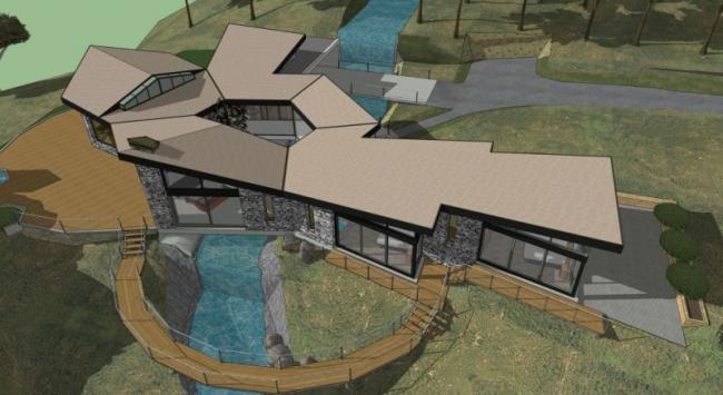 Sketchup别墅模型|独栋别墅,现代风格 Sketchup别墅模型|独栋别墅,现代风格