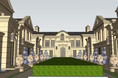 Sketchup别墅模型|联排别墅，古典风格-BIM建筑网