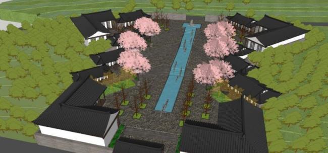 Sketchup别墅模型|别墅,中式风格 Sketchup别墅模型|别墅,中式风格