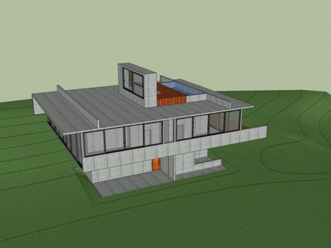 Sketchup别墅模型|独栋别墅,现代风格 Sketchup别墅模型|独栋别墅,现代风格