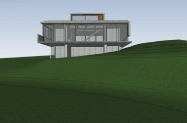 Sketchup别墅模型|独栋别墅，现代风格-BIM建筑网