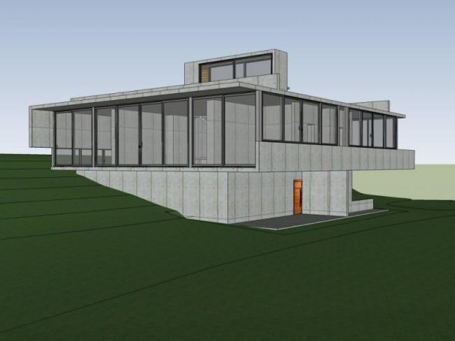 Sketchup别墅模型|独栋别墅,现代风格 Sketchup别墅模型|独栋别墅,现代风格