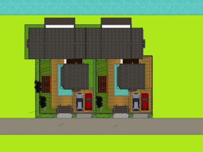 Sketchup别墅模型|独栋别墅,中式风格 Sketchup别墅模型|独栋别墅,中式风格