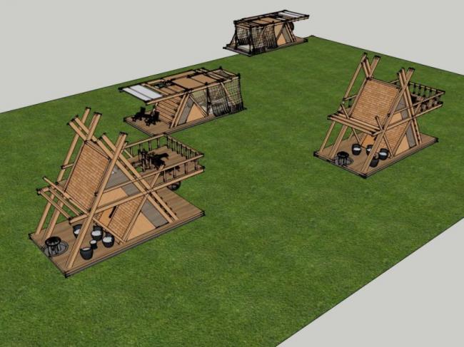 Sketchup别墅模型|度假木屋,现代风格 Sketchup别墅模型|度假木屋,现代风格