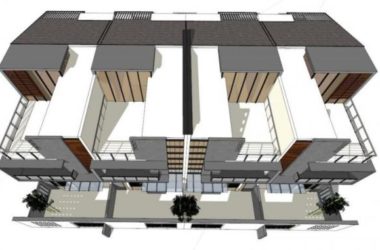 Sketchup别墅模型|联排别墅，现代风格-BIM建筑网