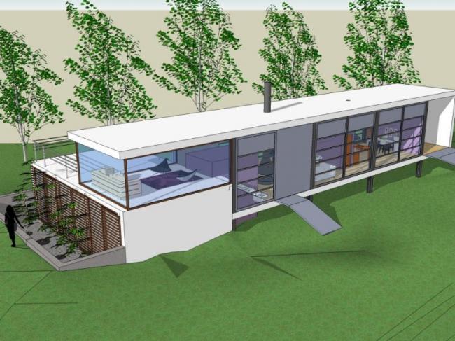 Sketchup别墅模型|独栋别墅,现代风格 Sketchup别墅模型|独栋别墅,现代风格