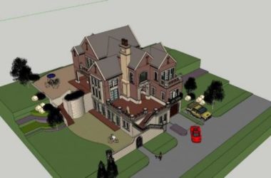 Sketchup别墅模型|叠拼别墅，古典风格-BIM建筑网