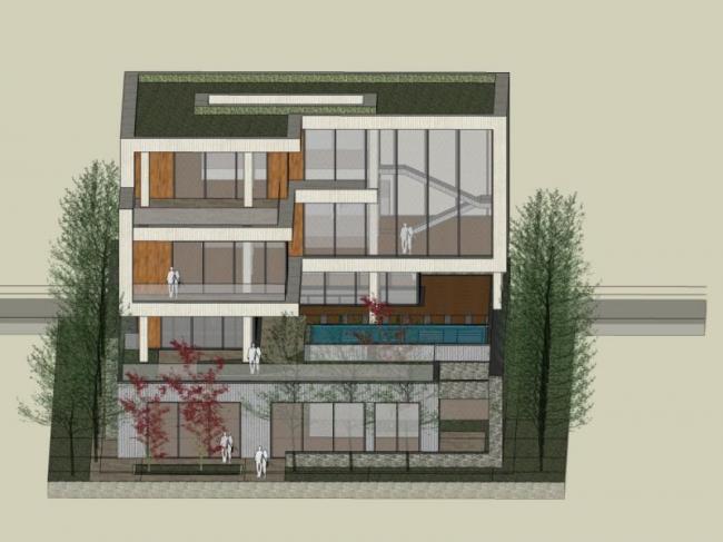 Sketchup别墅模型|独栋别墅,现代风格 Sketchup别墅模型|独栋别墅,现代风格