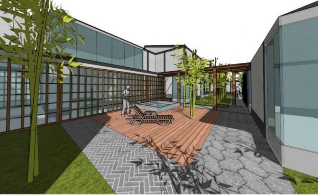 Sketchup别墅模型|别墅群,现代中式风格 Sketchup别墅模型|别墅群,现代中式风格