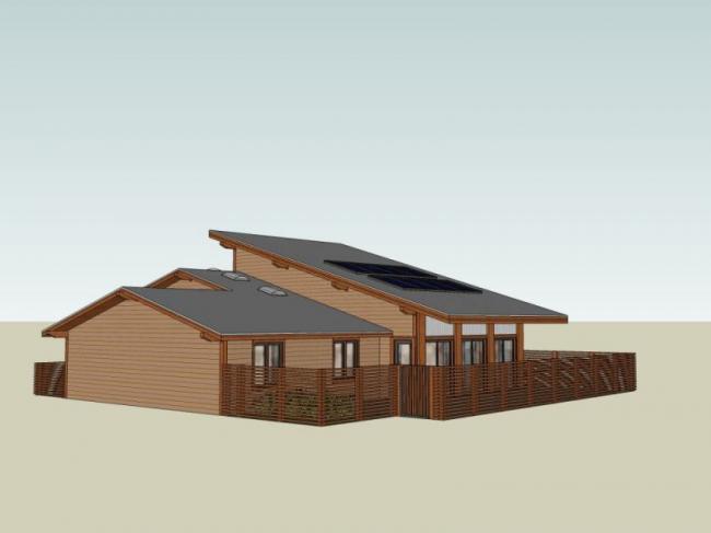 Sketchup别墅模型|独栋别墅,现代风格 Sketchup别墅模型|独栋别墅,现代风格