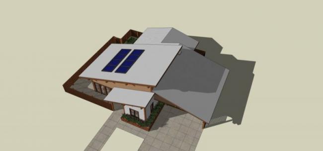 Sketchup别墅模型|独栋别墅,现代风格 Sketchup别墅模型|独栋别墅,现代风格