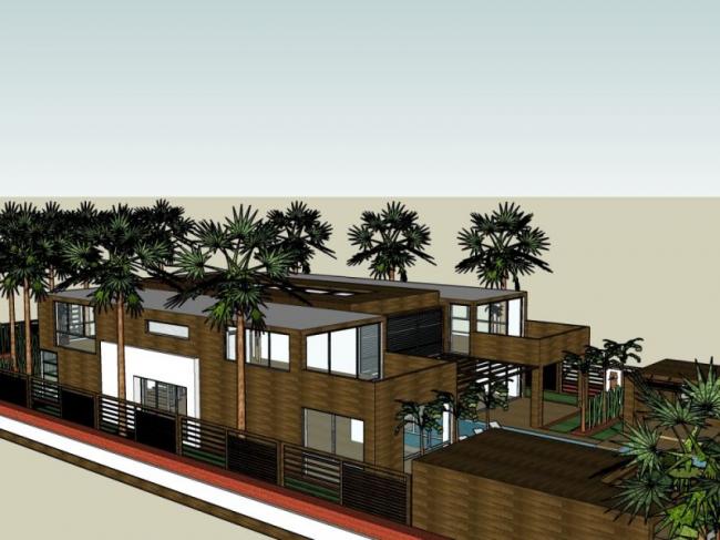 Sketchup别墅模型|独栋别墅,现代风格 Sketchup别墅模型|独栋别墅,现代风格