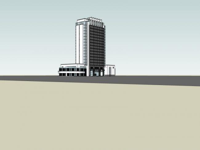 Sketchup别墅模型|高层酒店,东方新古典 Sketchup别墅模型|高层酒店,东方新古典