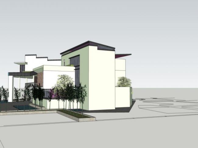 Sketchup别墅模型|独栋别墅,现代风格 Sketchup别墅模型|独栋别墅,现代风格