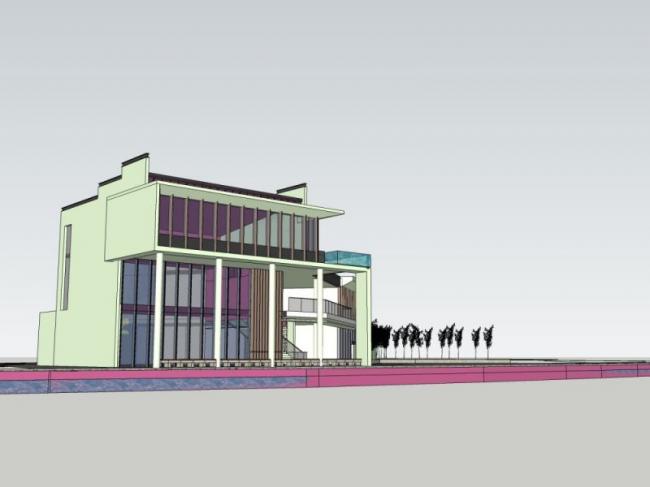 Sketchup别墅模型|独栋别墅,现代风格 Sketchup别墅模型|独栋别墅,现代风格