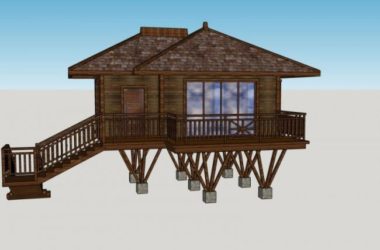 Sketchup别墅模型|独栋别墅，现代风格-BIM建筑网