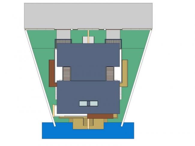 Sketchup别墅模型|双拼别墅,现代风格 Sketchup别墅模型|双拼别墅,现代风格