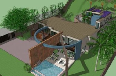 Sketchup别墅模型|独栋别墅，现代风格-BIM建筑网