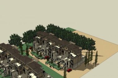 Sketchup别墅模型|联排别墅，现代风格-BIM建筑网