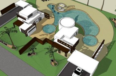 Sketchup别墅模型|独栋别墅，现代风格-BIM建筑网