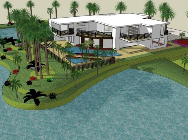 Sketchup别墅模型|独栋别墅,现代风格 Sketchup别墅模型|独栋别墅,现代风格