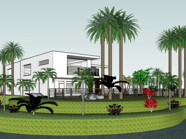 Sketchup别墅模型|独栋别墅,现代风格 Sketchup别墅模型|独栋别墅,现代风格