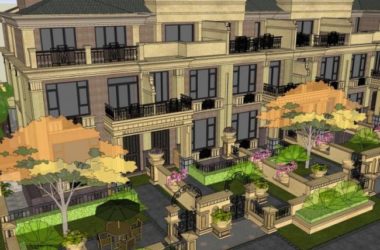 Sketchup别墅模型|联排别墅，古典风格-BIM建筑网