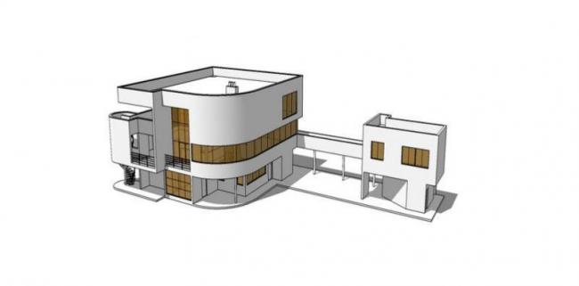 Sketchup别墅模型|独栋别墅,现代风格 Sketchup别墅模型|独栋别墅,现代风格