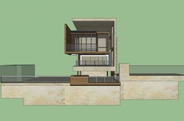 Sketchup别墅模型|独栋别墅，现代风格-BIM建筑网