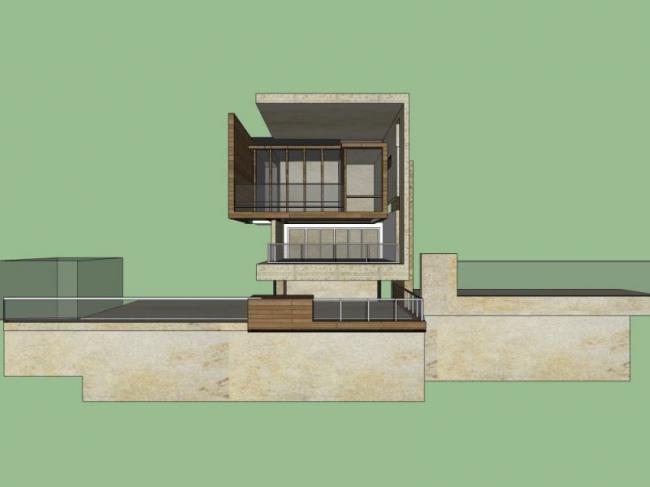 Sketchup别墅模型|独栋别墅,现代风格 Sketchup别墅模型|独栋别墅,现代风格