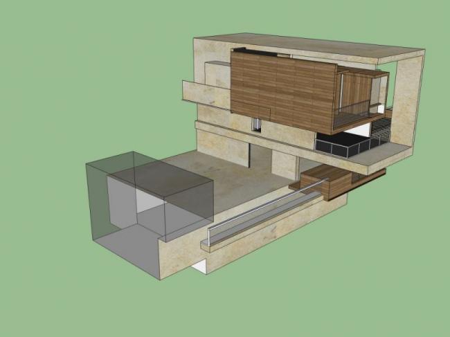 Sketchup别墅模型|独栋别墅,现代风格 Sketchup别墅模型|独栋别墅,现代风格