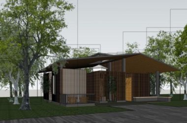 Sketchup别墅模型|亭子，现代风格-BIM建筑网