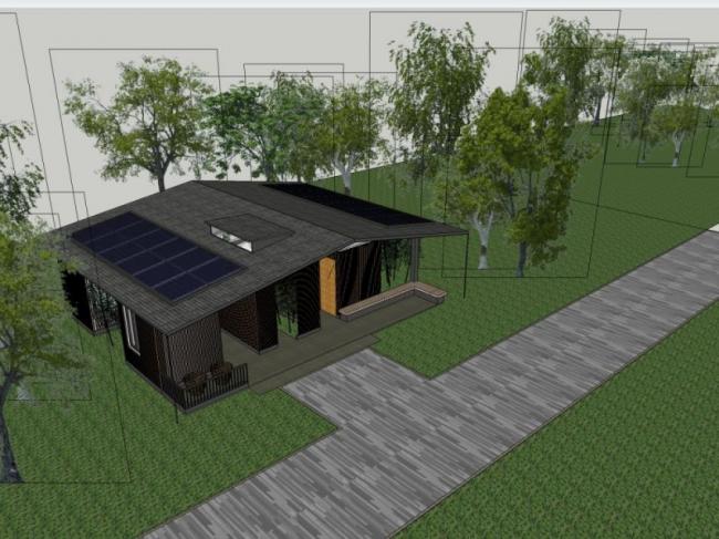 Sketchup别墅模型|亭子,现代风格 Sketchup别墅模型|亭子,现代风格