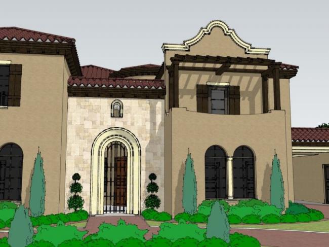 Sketchup别墅模型|独栋别墅,欧式风格 Sketchup别墅模型|独栋别墅,欧式风格