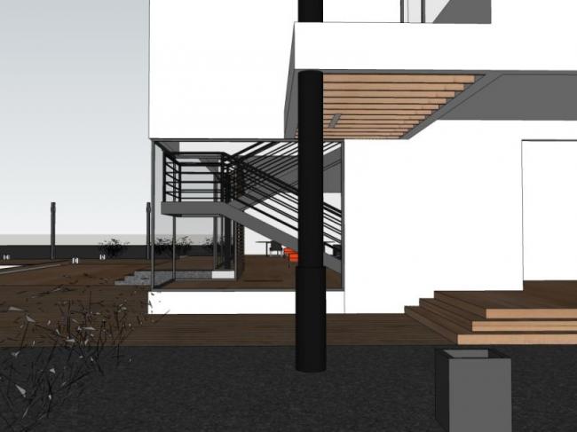 Sketchup别墅模型|独栋别墅,现代风格 Sketchup别墅模型|独栋别墅,现代风格