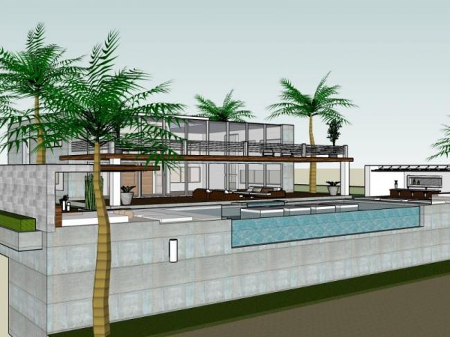 Sketchup别墅模型|独栋别墅,现代风格 Sketchup别墅模型|独栋别墅,现代风格