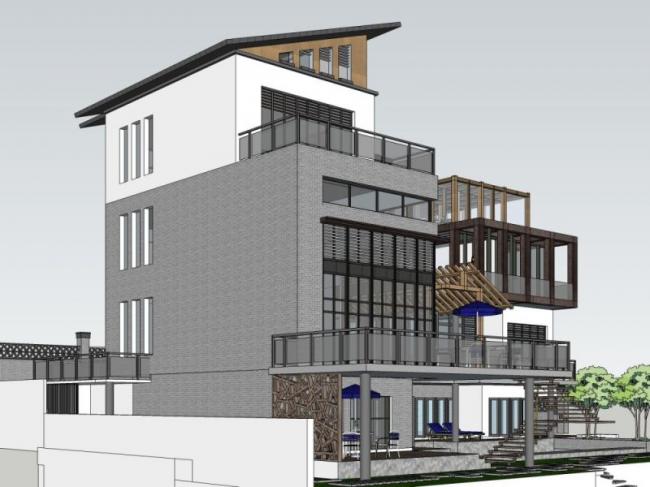Sketchup别墅模型|叠拼别墅,现代风格 Sketchup别墅模型|叠拼别墅,现代风格