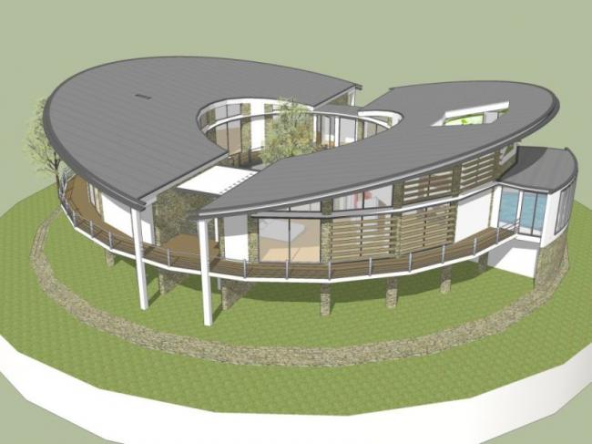 Sketchup别墅模型|独栋别墅,现代风格 Sketchup别墅模型|独栋别墅,现代风格