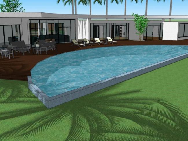 Sketchup别墅模型|独栋别墅,现代风格 Sketchup别墅模型|独栋别墅,现代风格