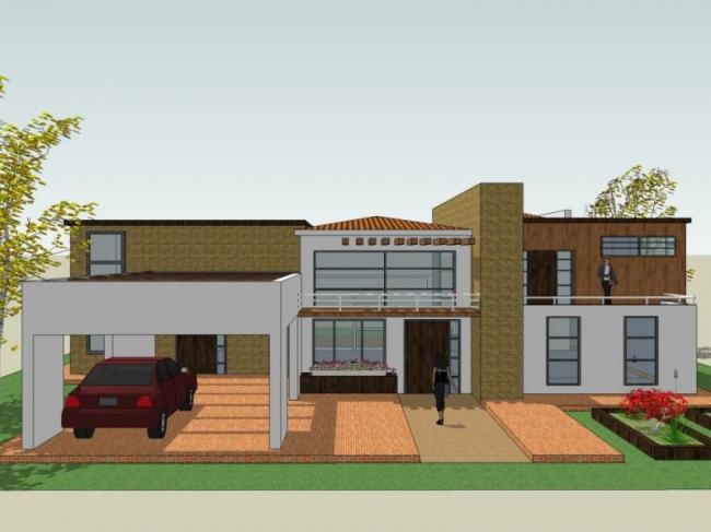 Sketchup别墅模型|独栋别墅,现代风格 Sketchup别墅模型|独栋别墅,现代风格