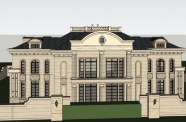 Sketchup别墅模型|独栋别墅，法式古典风格-BIM建筑网