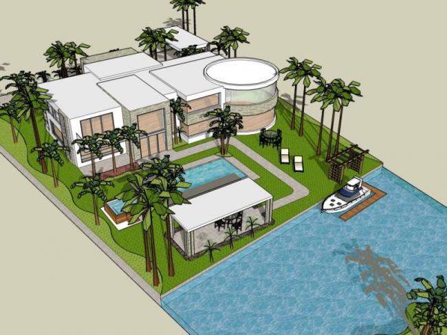 Sketchup别墅模型|独栋别墅,现代风格 Sketchup别墅模型|独栋别墅,现代风格