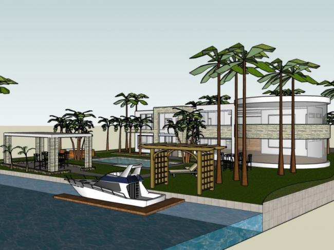 Sketchup别墅模型|独栋别墅,现代风格 Sketchup别墅模型|独栋别墅,现代风格