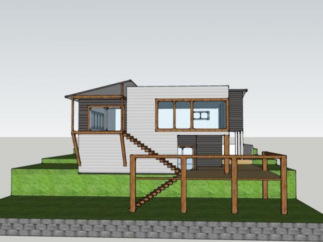 Sketchup别墅模型|独栋别墅,现代风格 Sketchup别墅模型|独栋别墅,现代风格