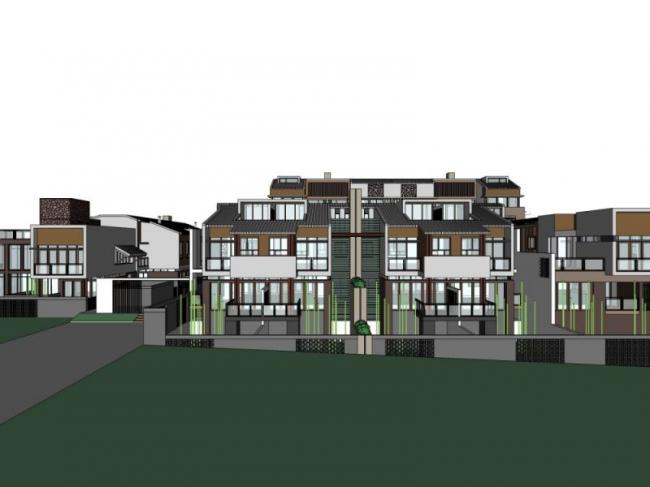 Sketchup别墅模型|叠拼别墅,现代风格 Sketchup别墅模型|叠拼别墅,现代风格