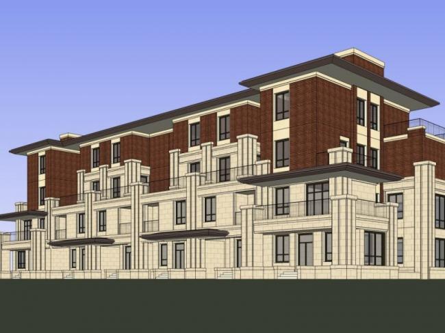 Sketchup别墅模型|叠拼别墅,现代风格 Sketchup别墅模型|叠拼别墅,现代风格