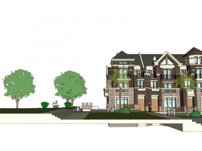 Sketchup别墅模型|联排别墅,现代风格 Sketchup别墅模型|联排别墅,现代风格