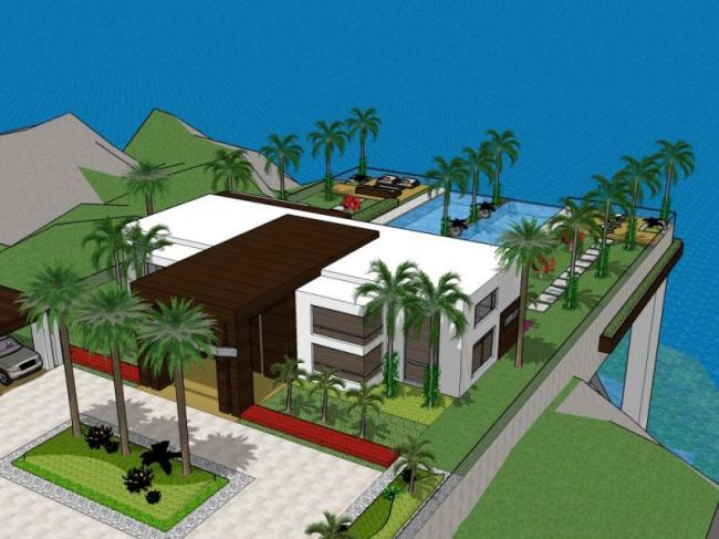 Sketchup别墅模型|独栋别墅,现代风格 Sketchup别墅模型|独栋别墅,现代风格