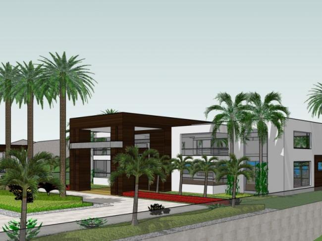 Sketchup别墅模型|独栋别墅,现代风格 Sketchup别墅模型|独栋别墅,现代风格